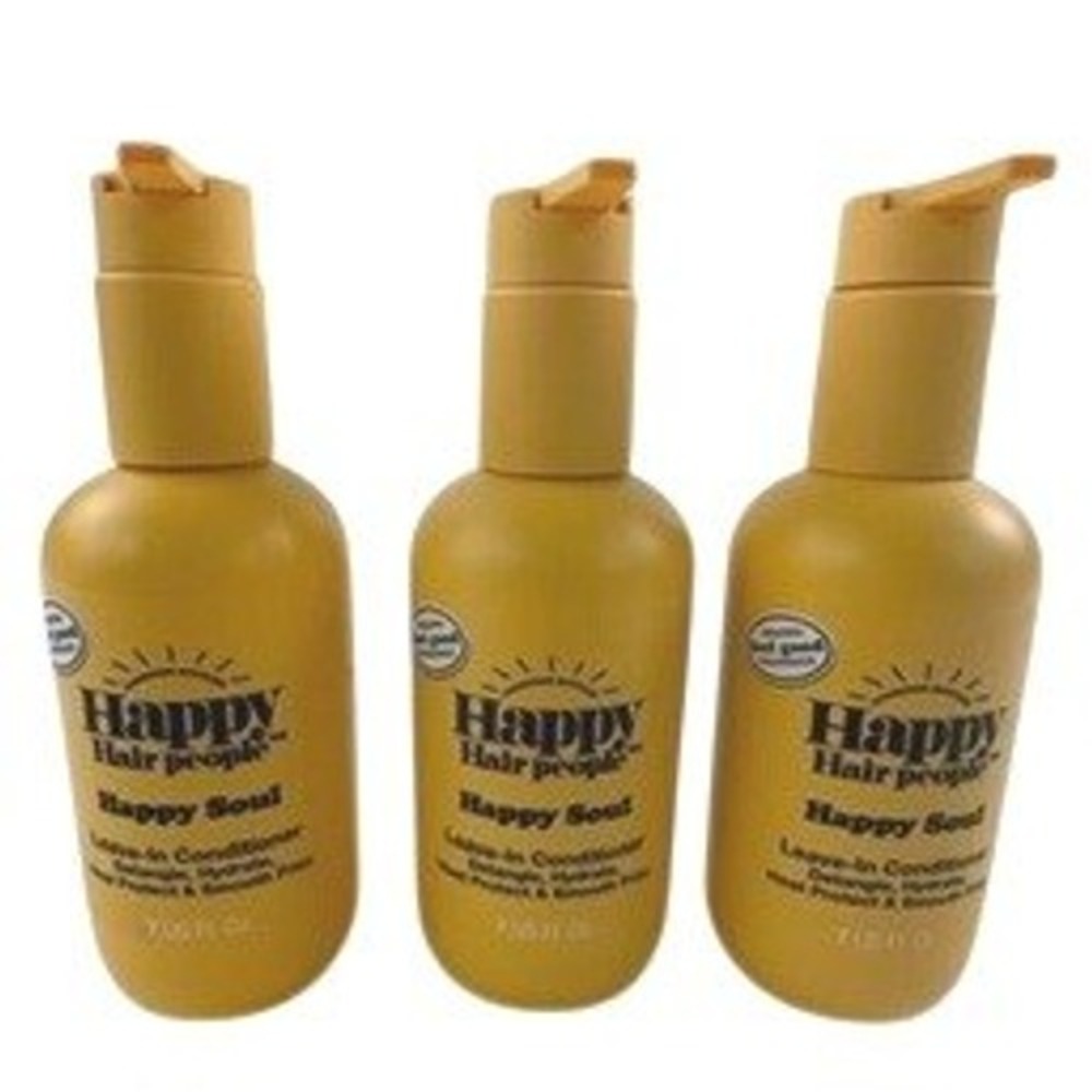 Happy Hair People 3 Pack Unisex 7oz Leave-In Conditioner Orange Oil Detangling
